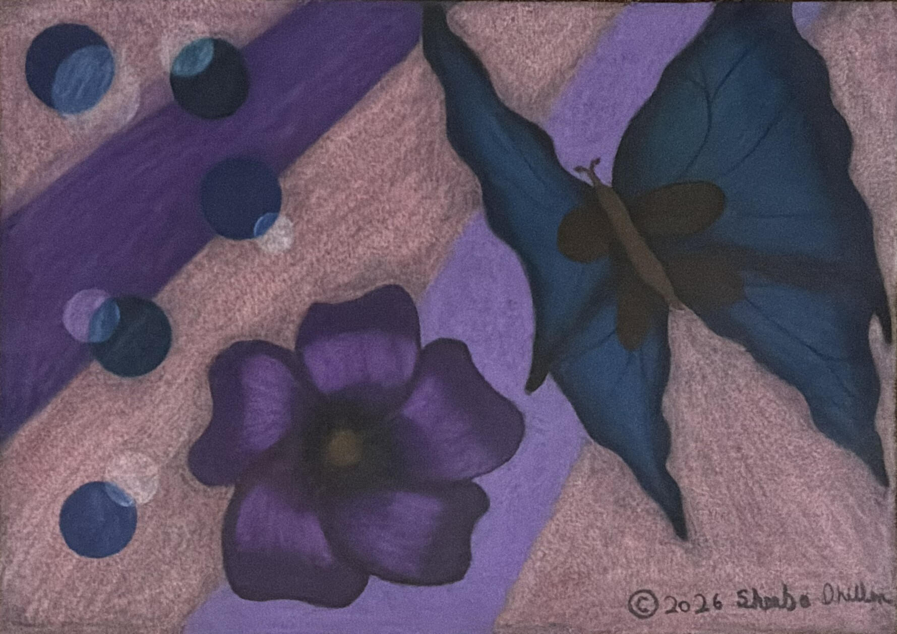 Silken Wings in Violet Mist